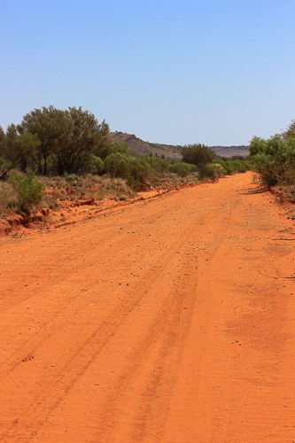 red dirt road